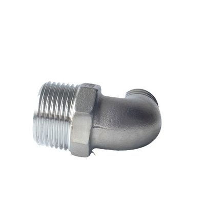 304 codo masculino común inoxidable de la pagoda de las piezas de la pieza de acero fundido 90 para las instalaciones de tuberías