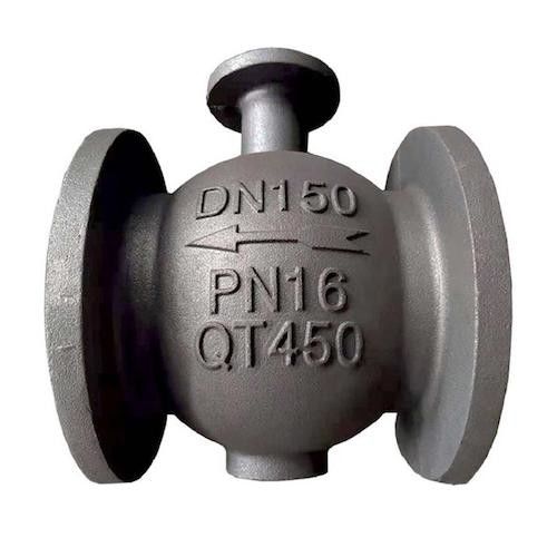Componentes dúctiles del cuerpo de válvula del bastidor del hierro QT450 del bastidor de arena para las instalaciones de tuberías