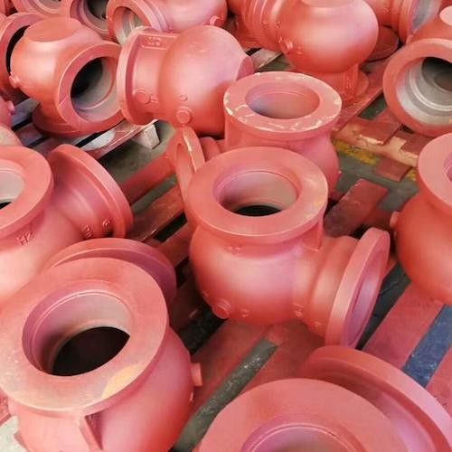 Cuerpo de válvula de bolas de hierro fundido Partes de bombas de fundición metálicas para la industria de las válvulas y bombas